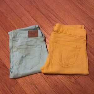 Colored stretch jeans